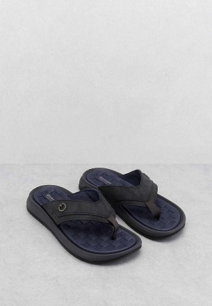 Cartago Men's Flat Slipper Santorini V Thong Navy