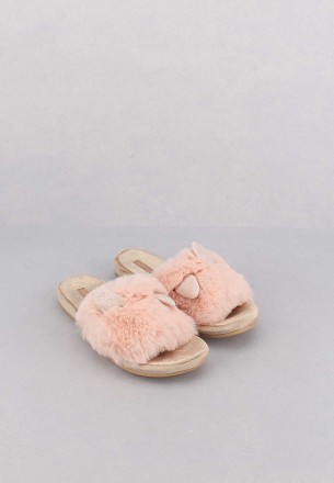 Crof Women's Plush Slippers Light Pink
