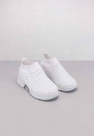 Hoops Kids Casual Shoes White