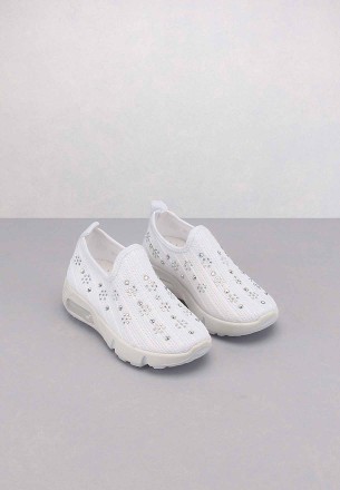 Hoops Kids Casual Shoes White
