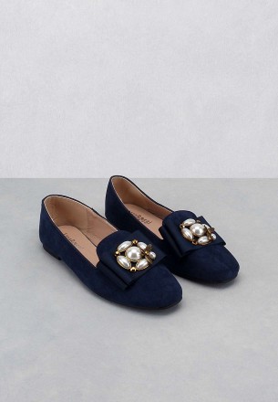 Lararossi Women's Flat Shoes Navy