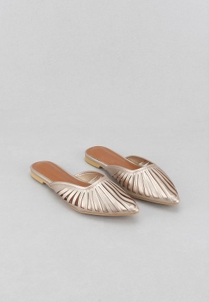 Lararossi Women's Flat Shoes Gold
