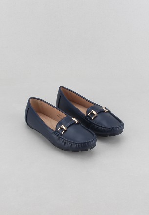 Lararossi Women's Flat Shoes Navy