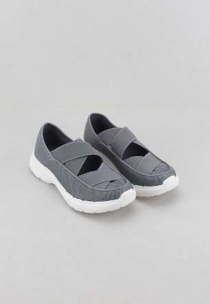 Lararossi Women Slip Ons and Loafers Gray