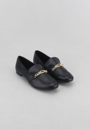 Lararossi Women Slip Ons and Loafers Black