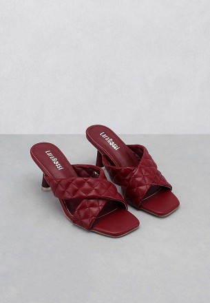 Lararossi Women's Heel Shoes Maroon