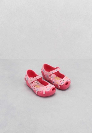 Melissa Kids Mini Ultragirl Donut Flat Shoes Pink