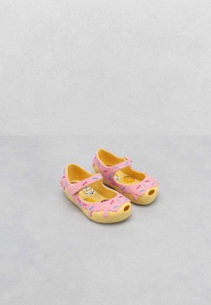 Melissa Kids Mini Ultragirl Donut Flat Shoes Yellow