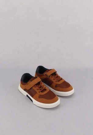 Meran Kids Casual Shoes Brown