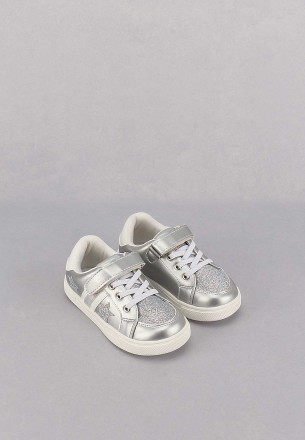 Meran Kids Casual Shoes Silver