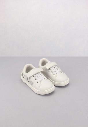 Meran Kids Casual Shoes White