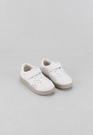 Meran Girls Casual Shoes White