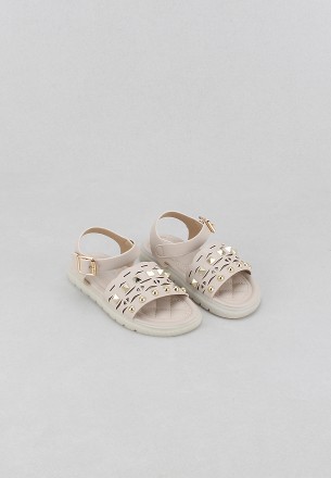 Meran Girls Sandals Beige