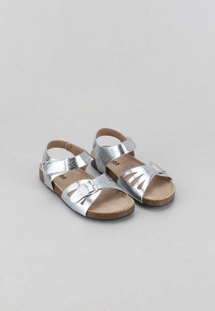 Meran Girls Sandals Silver