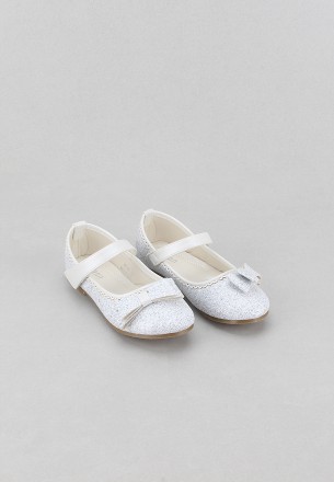 Meran Kids Flat Shoes White