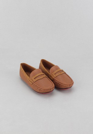 Meran Kids Flat Shoes Brown