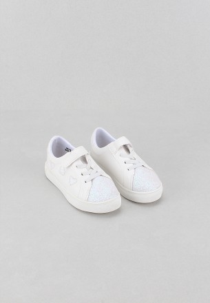 Meran Kids Casual Shoes White