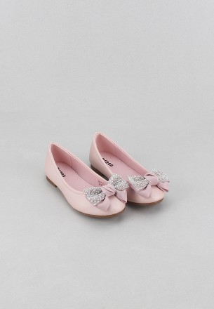 Meran Girls Flat Shoes Pink