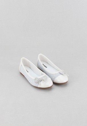 حذاء فلات ميران أبيض بناتي