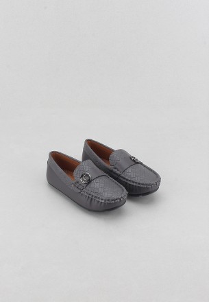 Meran Boys Slip Ons Gray