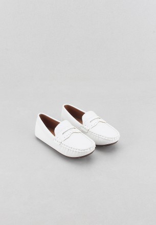 حذاء ميران سهل الارتداء للاولاد أبيض