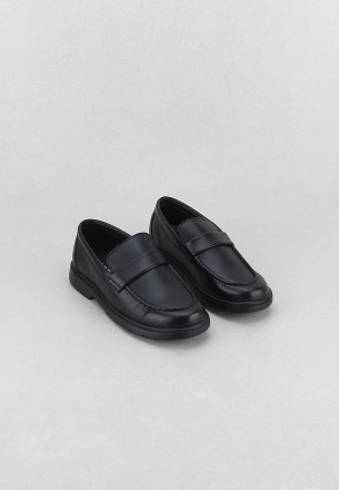 Meran Boys Slip Ons Black