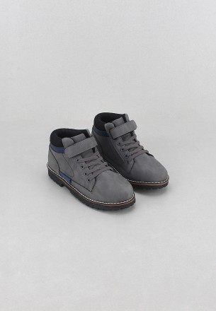 Meran Boys Casual Shoes Dark Gray