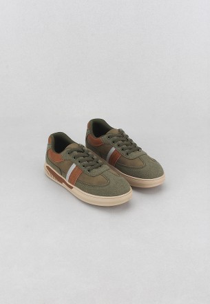 Meran Boys Casual Shoes Dark Green