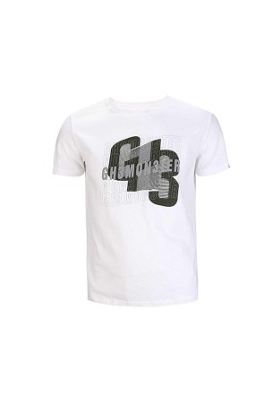 Peak Men's Round Neck T-shirts White