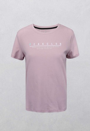 Peak Women's Round Neck T-shirts Pink