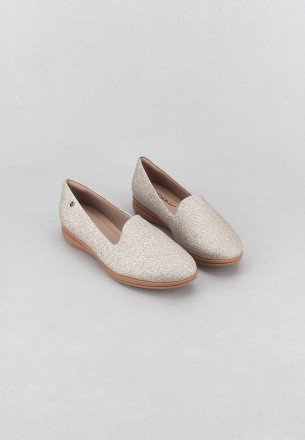 Piccadilly Women Slip Ons and Loafers Gold