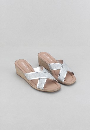 Piccadilly Women Slippers Silver
