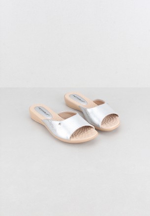 Piccadilly Women Slippers Silver