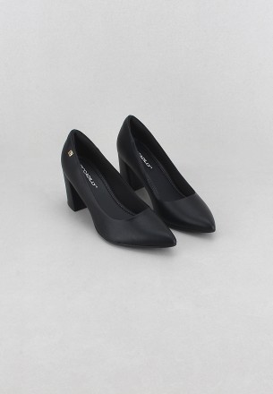 حذاء بيكاديللي كعب للنساء أسود