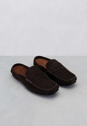 Recardo Men's Slip-on Loafers Dark Brown