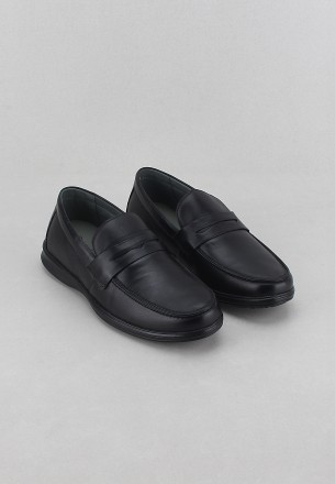 Recardo Men Slip Ons Shoes Black
