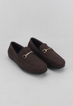 Recardo Men's Flat Shoes Dark Brown