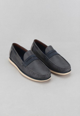 Recardo Men's Flat Shoes Dark Gray