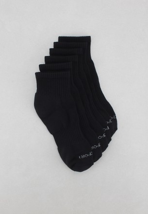 Rockport Men 3 Packs Mid Cut Socks Black