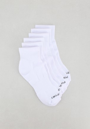 Rockport Men 3 Packs Mid Cut Socks White