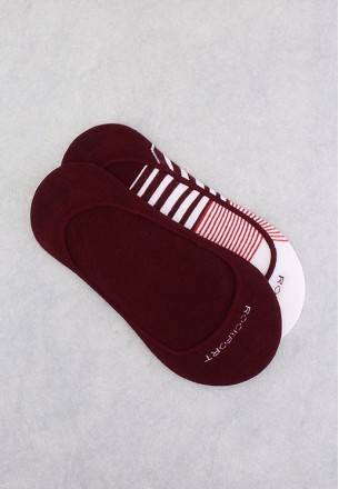 Rockport Socks 2 Pair Pack Maroon