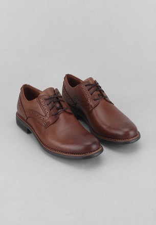 Rockport Men's Tmd Plain Toe Shoes Dark Brown