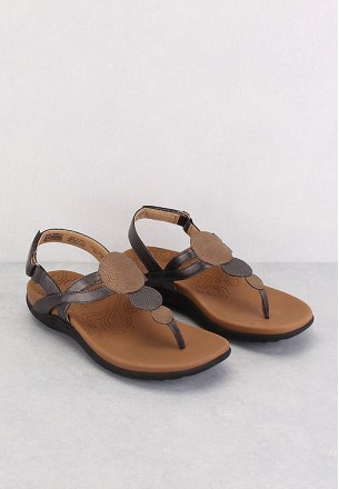 Rockport Women's Ridge Circle Thong Sandal Brown