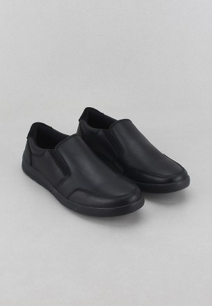 Streetwalk Men's Slip Ons Shoes Black