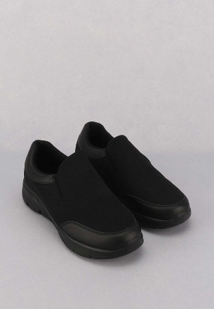 Walkmat Men's Slip Ons Shoes Black