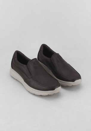 Walkmat Men's Slip-ons Shoes Dark Brown