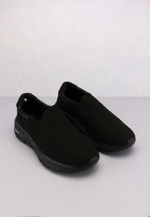 Walkmat Men's Slip Ons Shoes Black