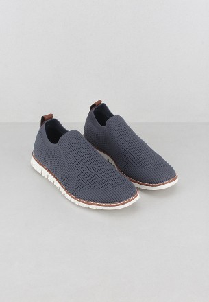 Walkmat Men Slip Ons Dark Gray