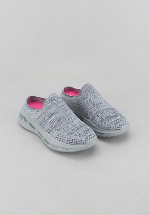 Walkmat Women's Slip Ons Shoes Grey