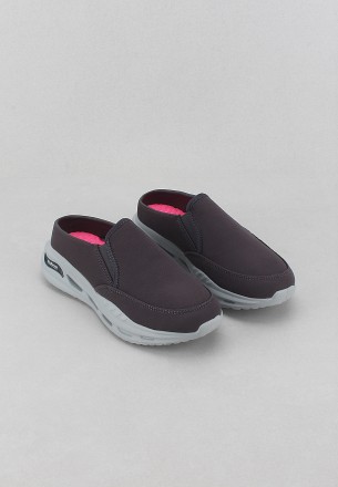 Walkmat Women's Slip Ons Shoes Dark Grey